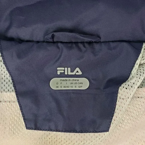 NWOT Fila Women's S Pink Purple Hooded Windbreaker Full Zip Jacket 3 Zip Pocket - Picture 7 of 11